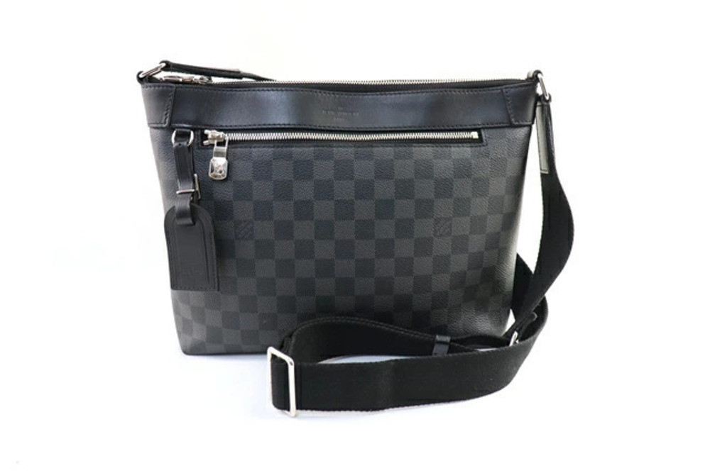 LOUIS VUITTON Messenger Bag Shoulder Mick NM Damier Graphite Black